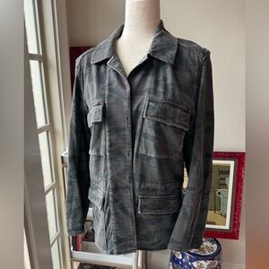 James Perse Camouflage Utility Jacket